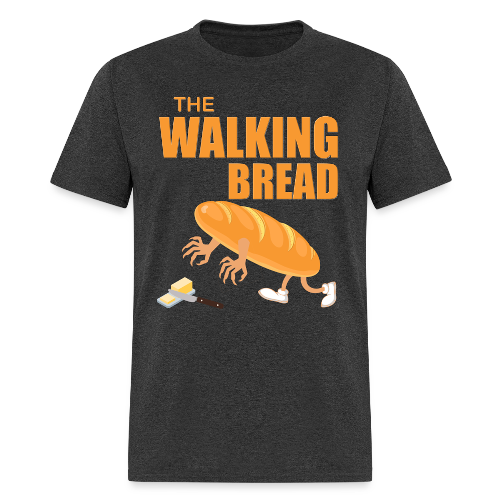 The Walking Bread, Foodie Shirt, Foodie Gifts, Funny Food Shirt, Food Shirt, Gift For Foodie, Fruit Shirt - heather black