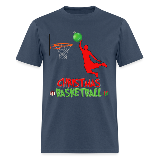 Christmas Basketball Shirt, Christmas Basketball T-Shirt, Funny Basketball Lover Shirt, Basketball Shirt, Christmas Gifts Idea Kids' Premium T-Shirt -  blue dusk