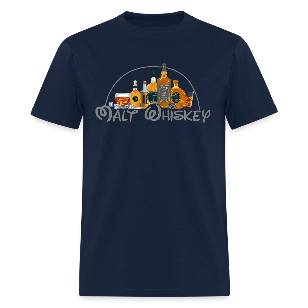 Funny Dad Shirt, Malt Whiskey Shirt, Whiskey Dad Shirt, Disney Alcohol Bar Shirt, Birthday Gift For Him Her, Fathers Day Gifts - navy