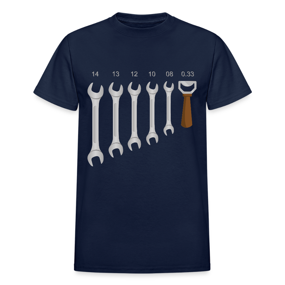Mechanic Shirt, Wrench Shirt, Handyman Gift, Sarcastic Shirt, Tools Shirt, Dad Gift, Engineer Gift, Car Shirt, Bottle Opener Shirt, Gifts For Him, - navy