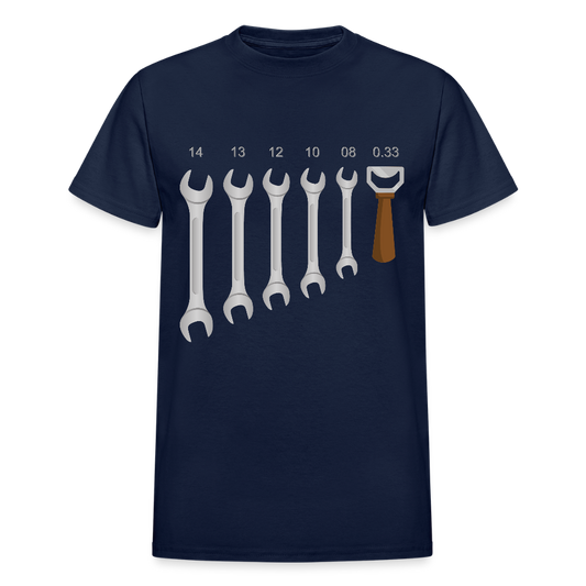 Mechanic Shirt, Wrench Shirt, Handyman Gift, Sarcastic Shirt, Tools Shirt, Dad Gift, Engineer Gift, Car Shirt, Bottle Opener Shirt, Gifts For Him, - navy