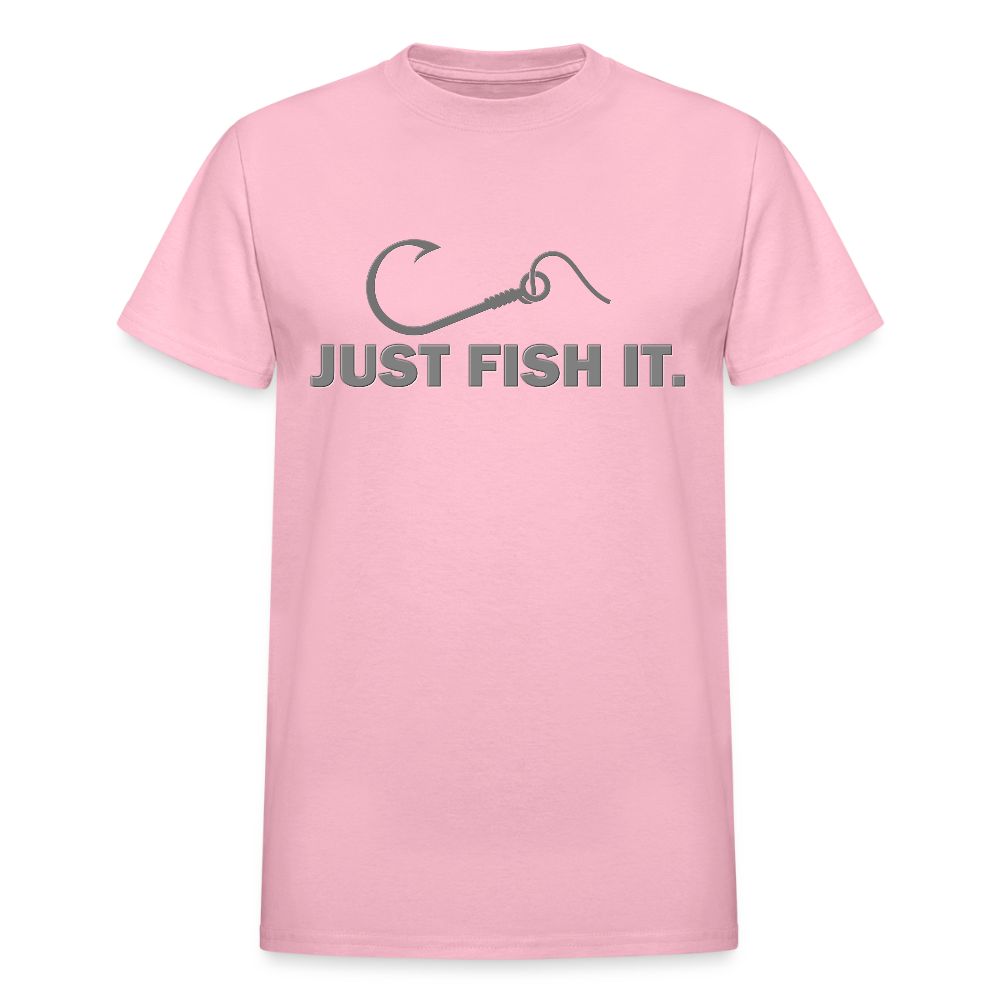 Funny Fishing Shirt, Just Fish It Shirt, Gift For Fisherman, Fishing Shirt, Fishing Gifts, Gift For Dad, Fisherman T shirt - light pink