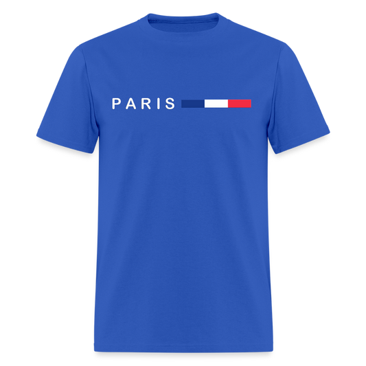 Paris Flag Shirt, Paris Flag T-Shirt, France Flag, Paris t-shirt, Paris souvenir, Paris gift, Paris Unisex t-shirt, Paris Style Shirt, France Shirt, France t-shirt, Eiffel Tower shirt - royal blue