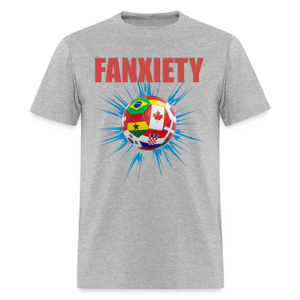 Fanxiety Shirt, Faniety, Soccer Fan Shirt, North American World Cup, World Cup 2026, Soccer Shirt, World Cup, Football Shirt, 2026 World Cup Shirt, Game Day Shirt, World Cup Trophy - heather gray