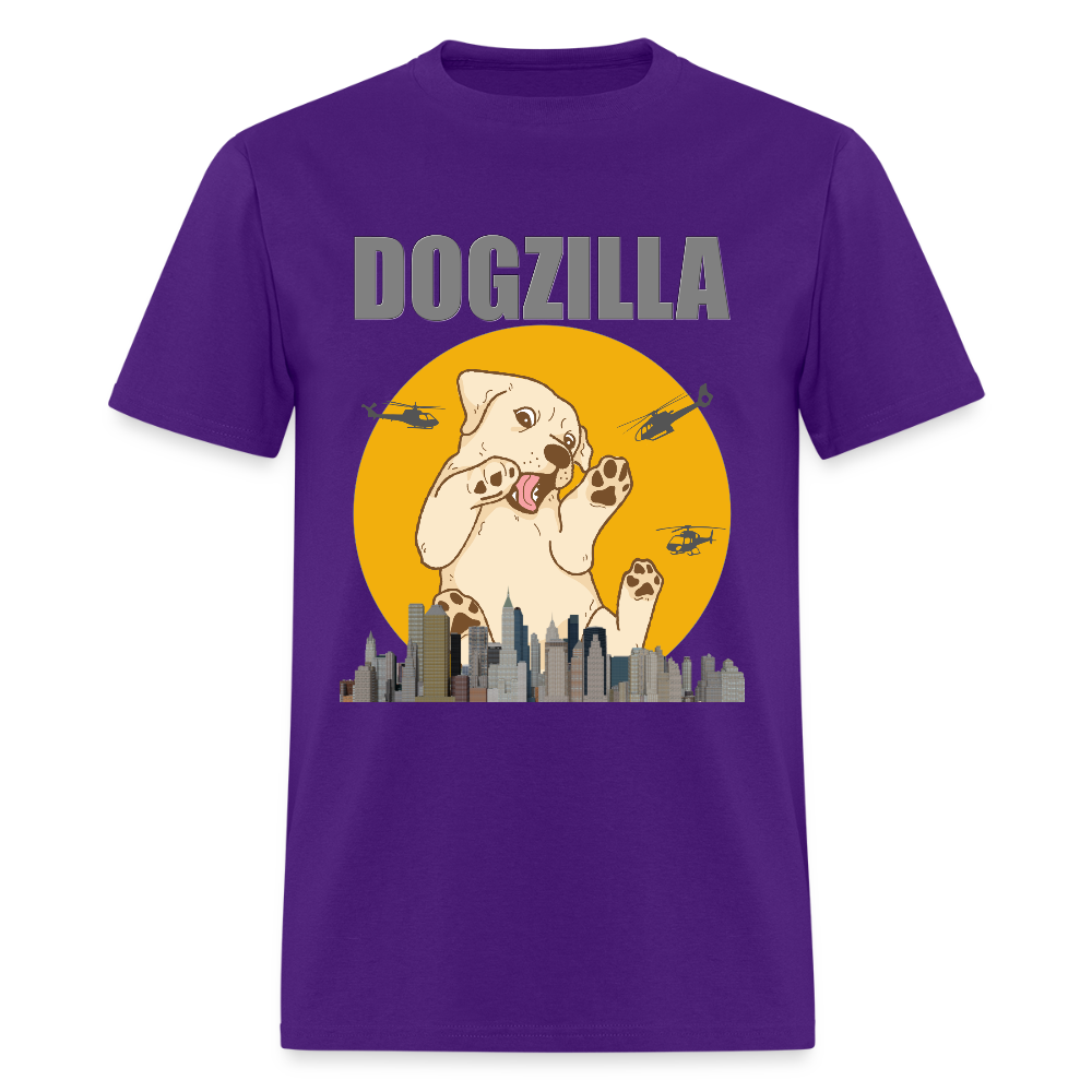 Dogzilla Shirt, Dog Lover Shirt, Funny Dog Lover Shirt, Dog Shirt, Helicopter, Big Apple City, Dog Dad Shirt, Dog Mom Shirt - purple
