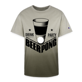 Beer Drinking, Beer Pong, Drinking Party, Beer Party, Champion Dip Dye T-shirt - army ombre