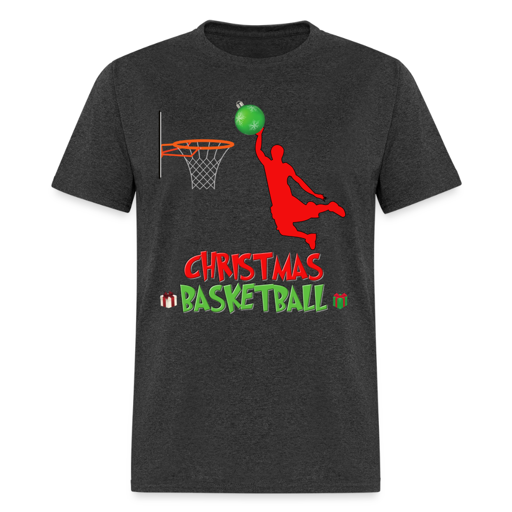 Christmas Basketball Shirt, Christmas Basketball T-Shirt, Funny Basketball Lover Shirt, Basketball Shirt, Christmas Gifts Idea Kids' Premium T-Shirt - heather black