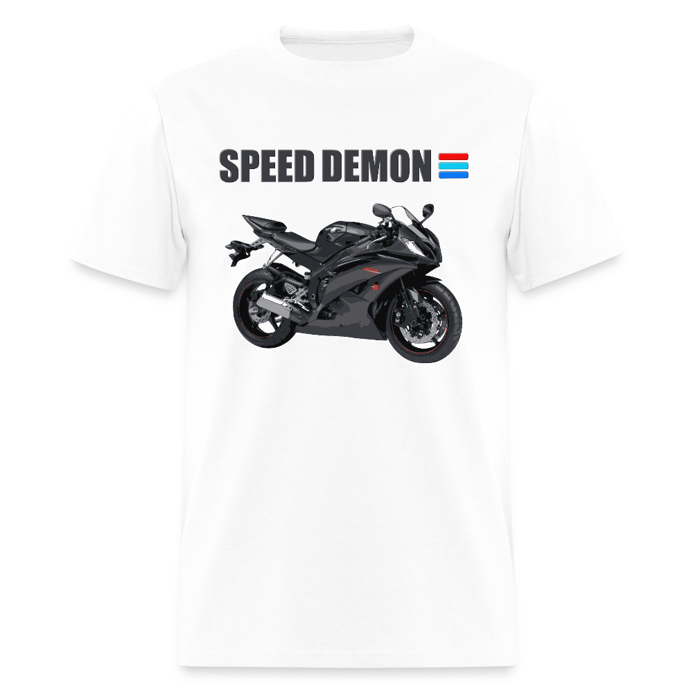 Motorcycle Shirt, Biker Shirt, Motorcycle Gift, Speed Demon Shirt, Motorcycle Tshirt, Motorcycle T Shirt, Racing Shirt, Sports Bike Shirt, - white