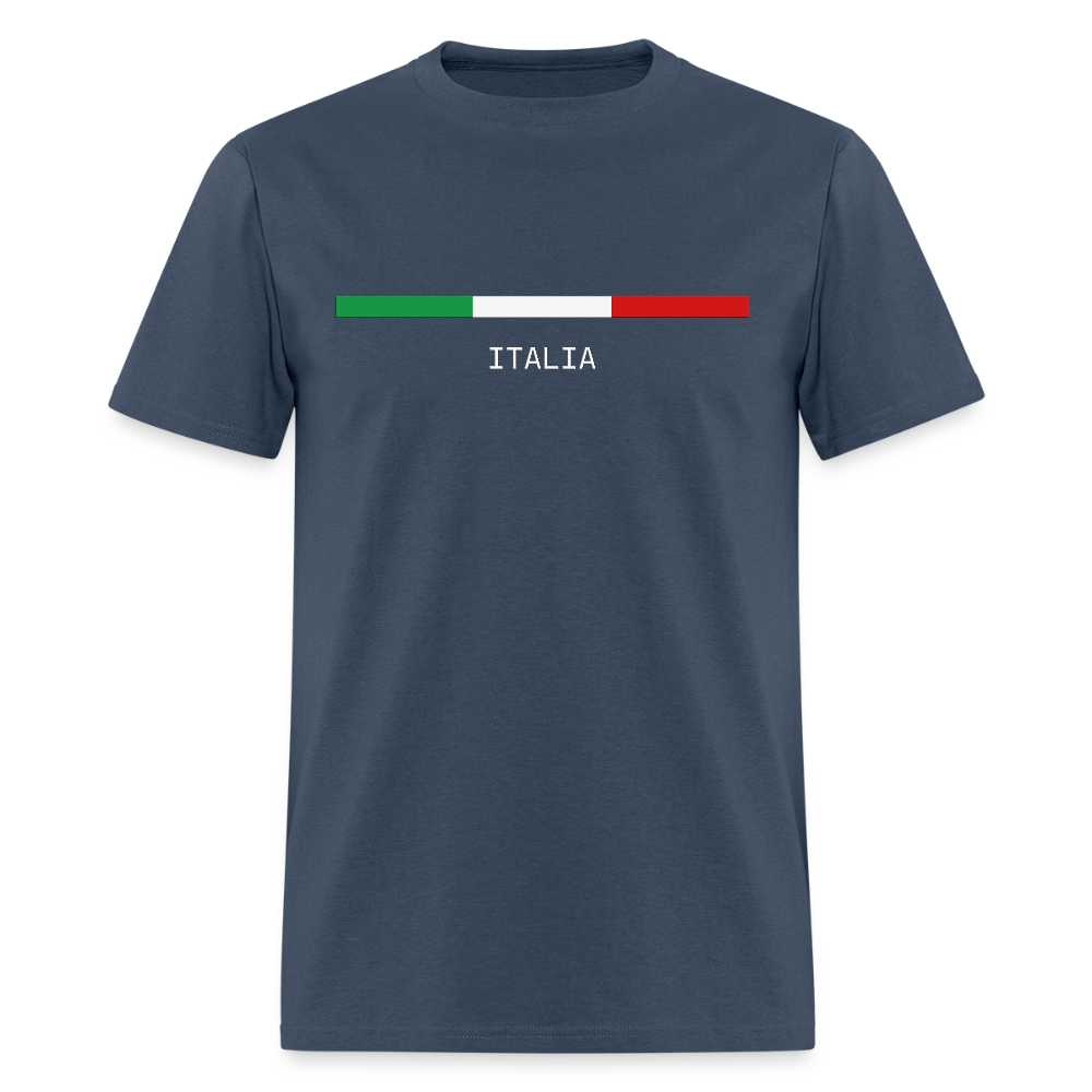 Italia T-Shirt, Italian Flag shirt, Italian Gift Idea, Italy T-shirt, Great Gift for Dad, Birthday Gift idea, Father Day Gift, Mothers Day Gift, Gift For Him, Gift For Her, Italy Gift Idea -  blue dusk