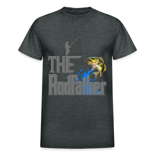 The Rodfather T-Shirt, Funny Fishing, Fishing Rod Shirt, Lake Lover Shirt, Fishing Gift For Men, Dad Fishing Shirt, Father Day Shirt - deep heather