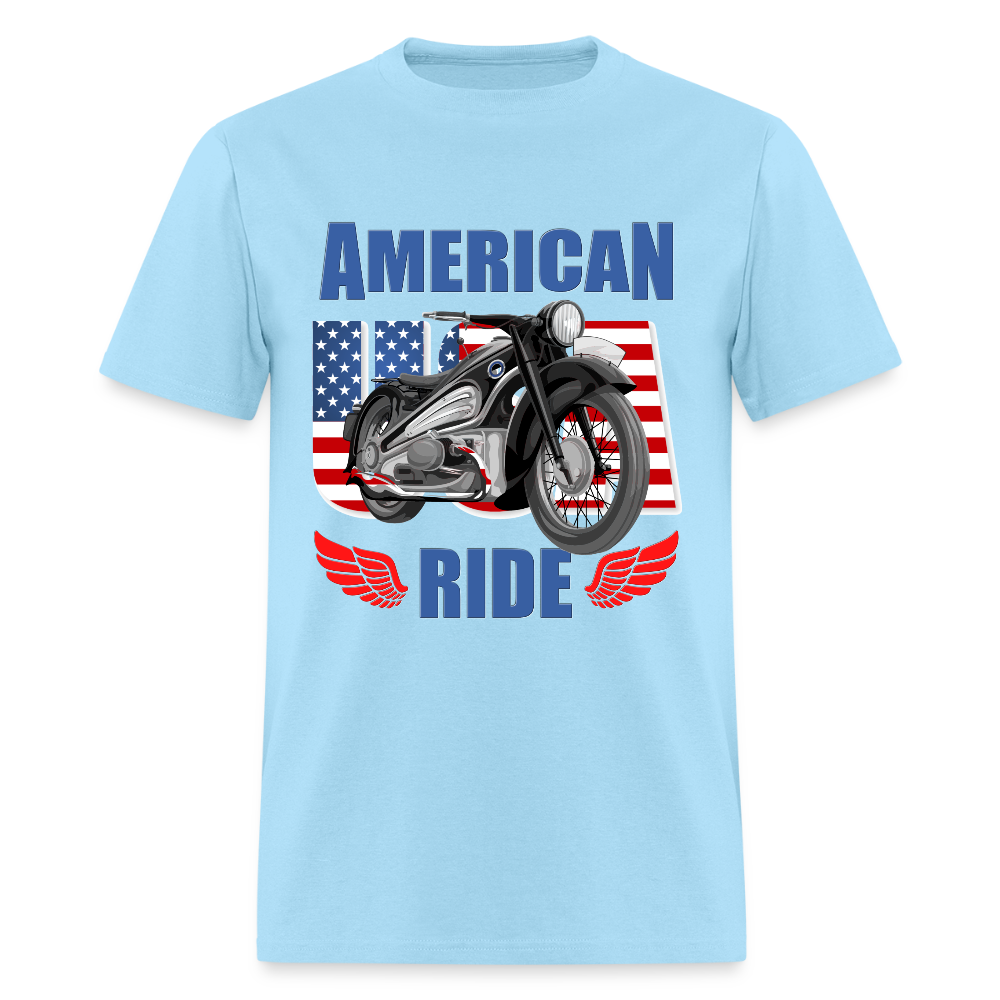 Motorcycle Gift, American Ride Shirt, Motorcycle Shirt, Biker Shirt, Motorcycle Tshirt, Motorcycle Shirts, Motorcycle T Shirt, Biker Shirts - powder blue