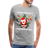 Dabbing Through, The Snow With My Ho's, Ugly Christmas Shirt, Christmas Shirt, Xmas Shirt, Funny Christmas Shirt, Men Christmas Shirt, Christmas T-shirt - heather gray