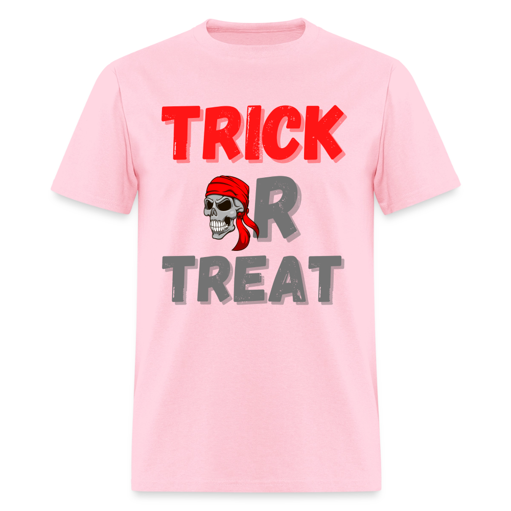 Trick or treat, halloween, horror, cute, october, pumpkin, scary, spooky, funny, cat, creepy, fall, ghost, halloween party, witch, autumn, candy, kawaii, jack o lantern, skeleton, trick or treating, Men's Premium T-Shirt - pink