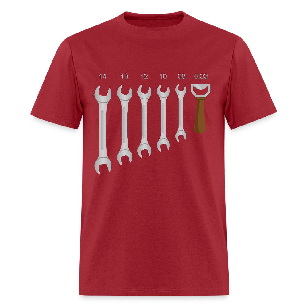 Mechanic Shirt, Wrench Shirt, Handyman Gift, Sarcastic Shirt, Tools Shirt, Dad Gift, Engineer Gift, Car Shirt, Bottle Opener Shirt, Gifts For Him, - dark red