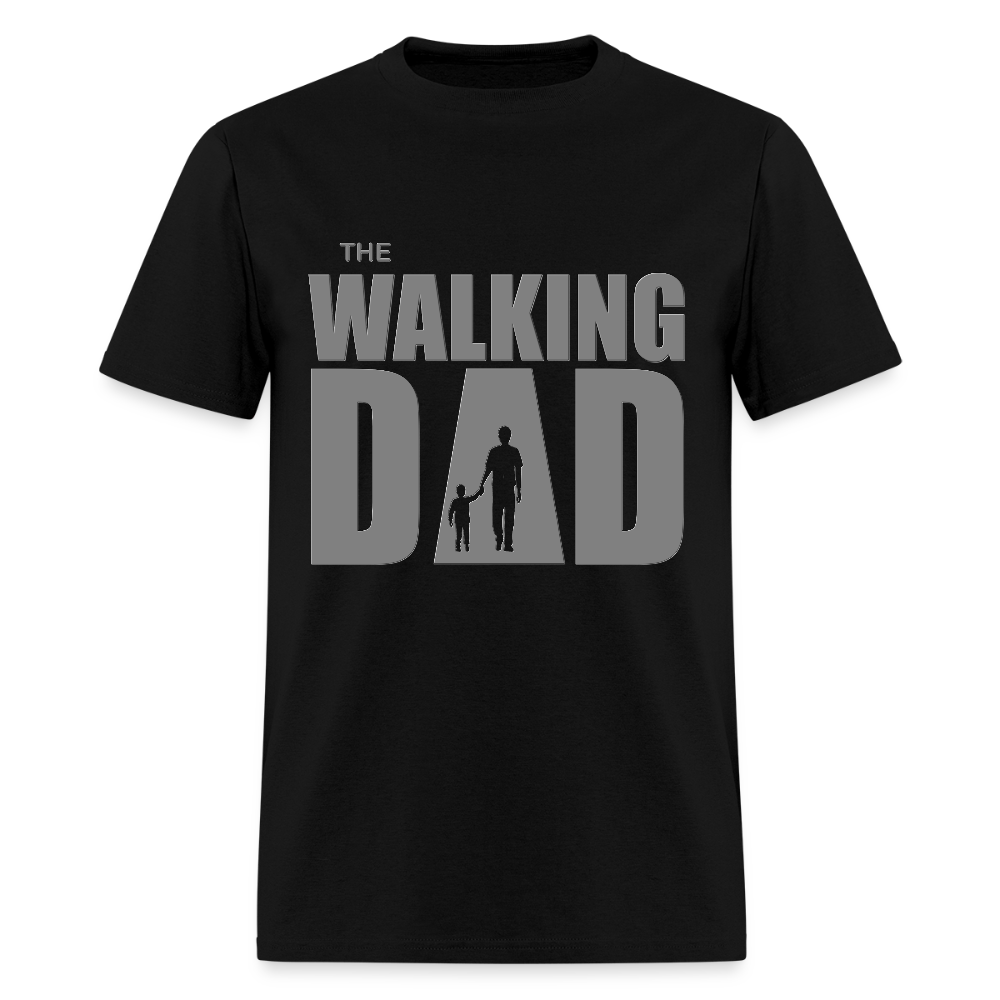 Father's Day Gift For Him The Walking Dad T Shirt New Dad To Be Funny Baby Shower Gift father day Dad Shirt Gift Funny Christmas Baby Gift - black