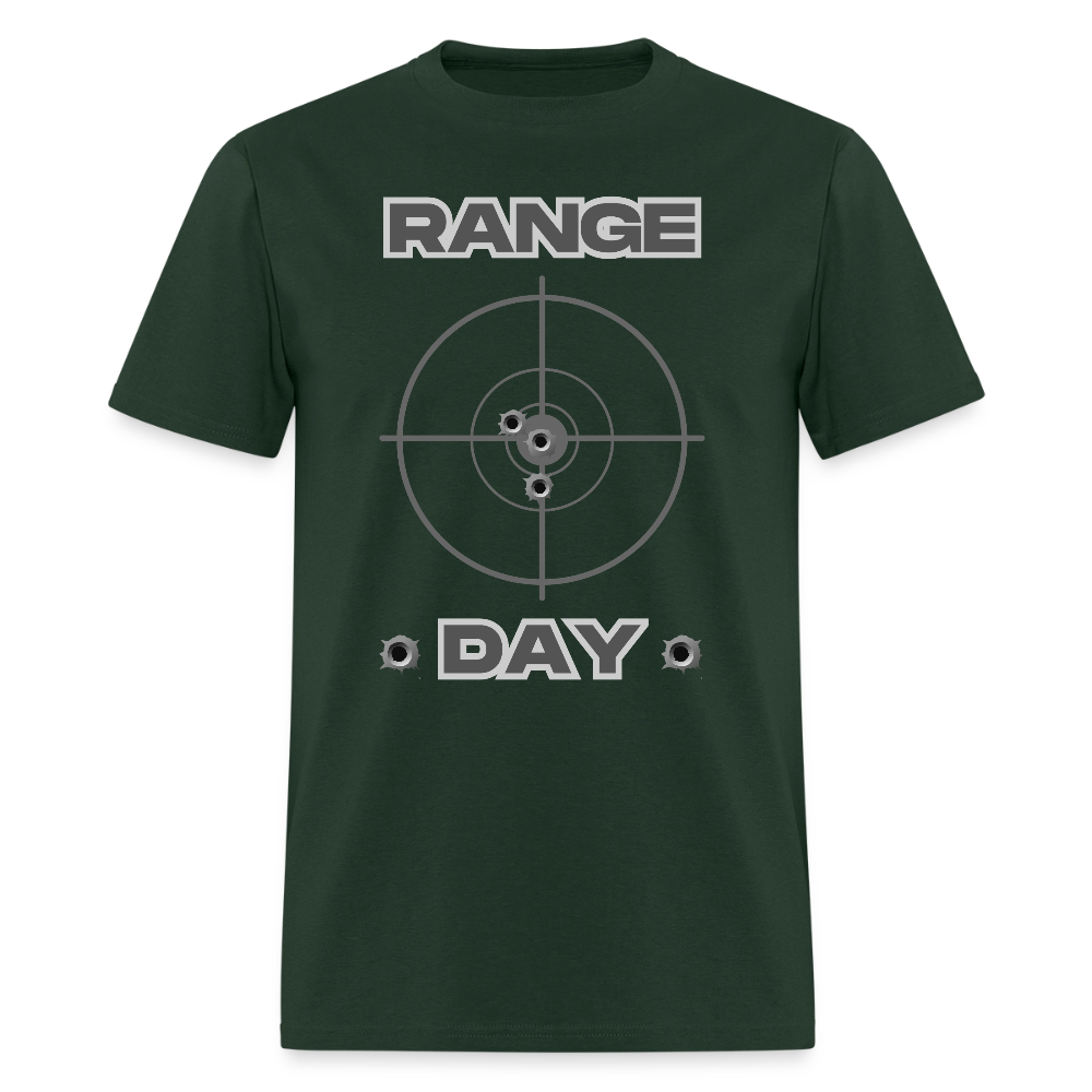 Range Day Shirt, Rifle Shirt, Gun Lover Shirt, Bullet Hole Shirt,  Gun Lover Gift,  Bullet Gun Shirt, Funny Bullet Gun, Gun Lover, Veteran Gift, Pew T-shirt. - forest green