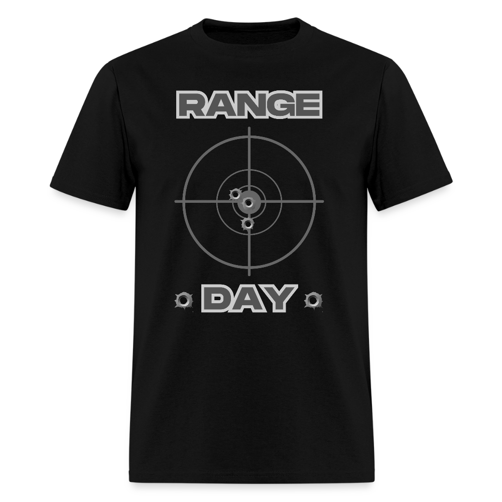 Range Day Shirt, Rifle Shirt, Gun Lover Shirt, Bullet Hole Shirt,  Gun Lover Gift,  Bullet Gun Shirt, Funny Bullet Gun, Gun Lover, Veteran Gift, Pew T-shirt. - black