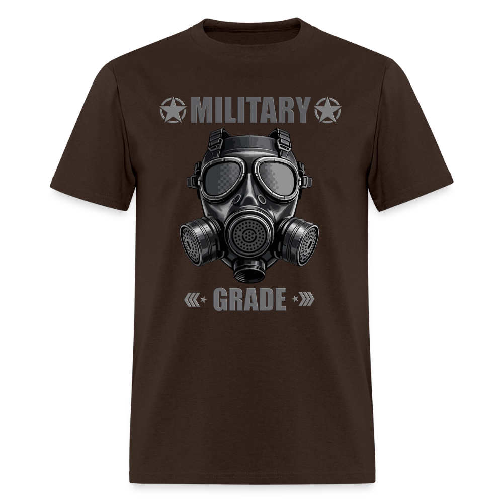 Military Grade Shirt, Gas Mask Shirt, Military Mask Shirt, Gas Gas Gas Shirt, Military Shirt, Riot Shirt, Funny Military Tee, Military Saying, Military Phrase, Military Lover Gift, Military Lover, Veteran Gift - brown
