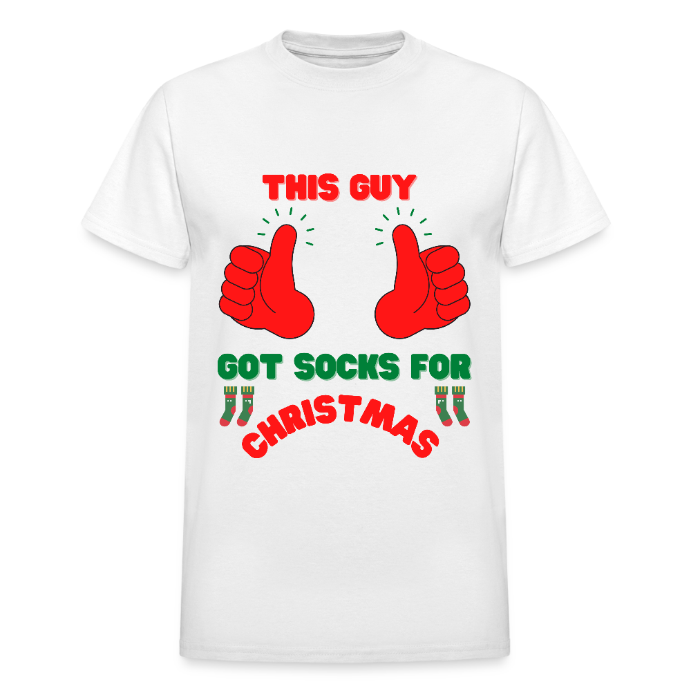 This Guy Got Socks For Christmas Shirt, Christmas Gifts, Holiday Party, Funny Christmas Shirt, Family Christmas Shirts, Funny Holiday, Christmas Socks Tee, This Guy Christmas Shirt - white
