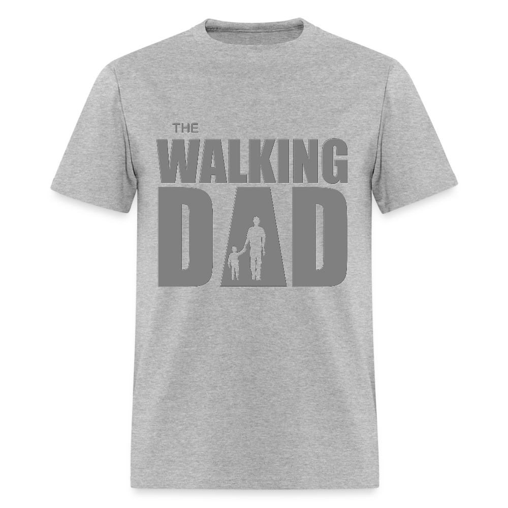 Father's Day Gift For Him The Walking Dad T Shirt New Dad To Be Funny Baby Shower Gift father day Dad Shirt Gift Funny Christmas Baby Gift - heather gray