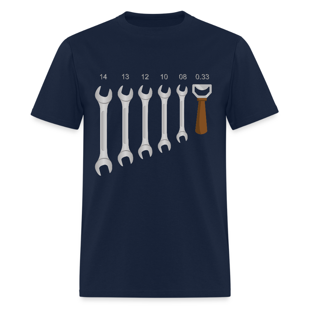 Mechanic Shirt, Wrench Shirt, Handyman Gift, Sarcastic Shirt, Tools Shirt, Dad Gift, Engineer Gift, Car Shirt, Bottle Opener Shirt, Gifts For Him, - navy
