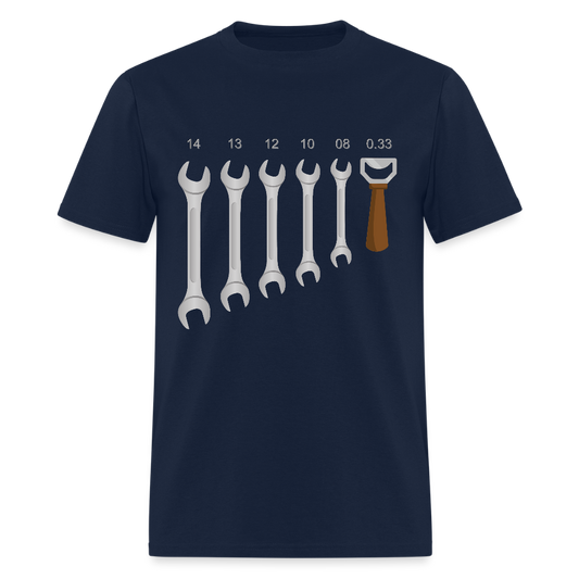 Mechanic Shirt, Wrench Shirt, Handyman Gift, Sarcastic Shirt, Tools Shirt, Dad Gift, Engineer Gift, Car Shirt, Bottle Opener Shirt, Gifts For Him, - navy
