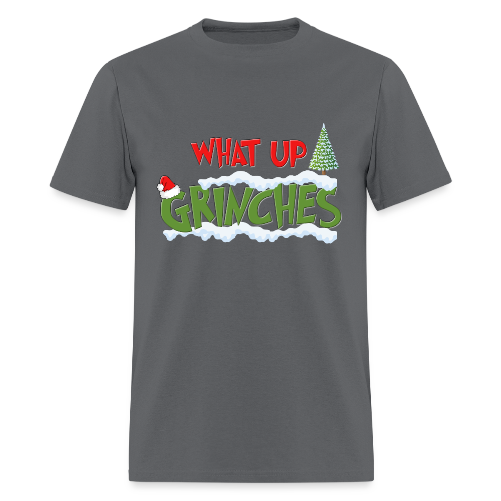Christmas Gifts, What Up Grinches Shirt, Holiday Party, Funny Christmas Shirt, Family Christmas Shirts, Funny Holiday - charcoal