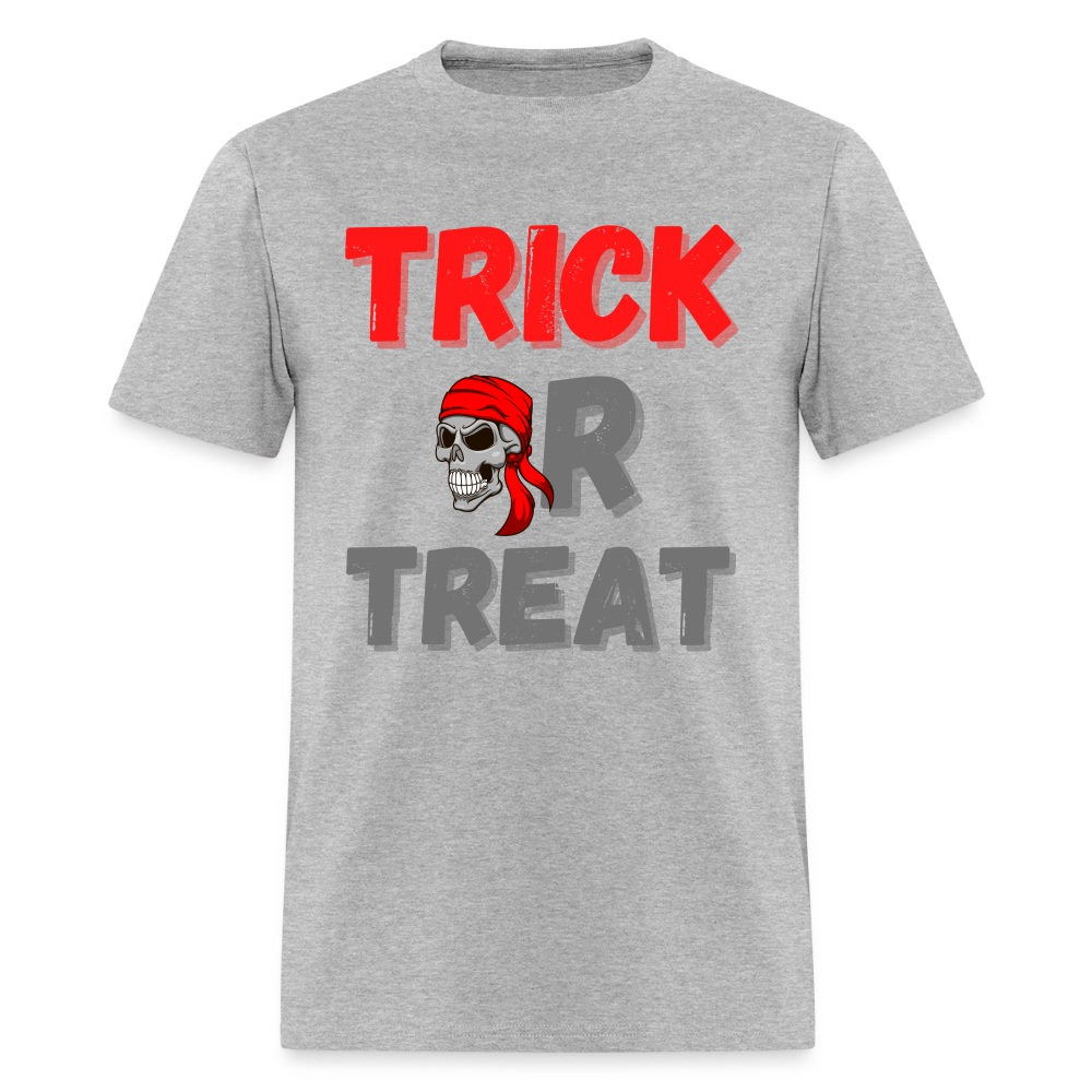 Trick or treat, halloween, horror, cute, october, pumpkin, scary, spooky, funny, cat, creepy, fall, ghost, halloween party, witch, autumn, candy, kawaii, jack o lantern, skeleton, trick or treating, Men's Premium T-Shirt - heather gray