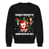 Dabbing Through, The Snow With My Ho's, Ugly Christmas Sweater, Christmas Sweater, Xmas Sweater, Funny Christmas Sweater, Men Christmas Sweater - black