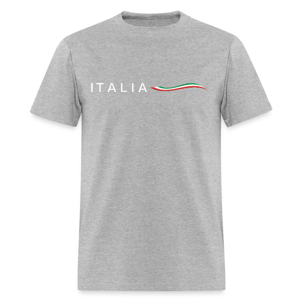 Italia Swirl Flag Shirt, Italia T-Shirt, Italian Flag shirt, Italian Gift Idea, Italy T-shirt, Great Gift for Dad, Birthday Gift idea, Father Day Gift, Mothers Day Gift, Gift For Him, Gift For Her, Italy Gift Idea - heather gray