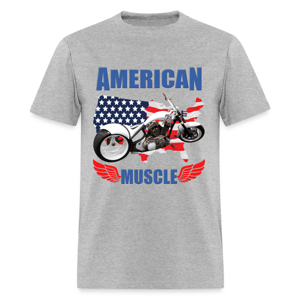 American Muscle Shirt, Motorcycle Shirt, Biker Shirt, Motorcycle Gift, Motorcycle Tshirt, Motorcycle Shirts, Motorcycle T Shirt, Biker Shirts - heather gray
