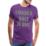 I Made a Hole In One Shirt, Hole In One, Golf Shirt, Gift For Him, Gift For Dad, Gift For Her, Birthday Golf Gift, Gifts For Friends, Gift For Husband, Golf Gift For Men - purple