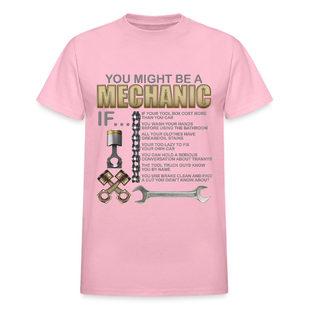 Mechanic Gift, Mechanic Shirt, You Might Be A Mechanic, Diesel Mechanic, Gift For Mechanic, Car Mechanic, Car Guy Shirt, Funny Dad Shirt - light pink