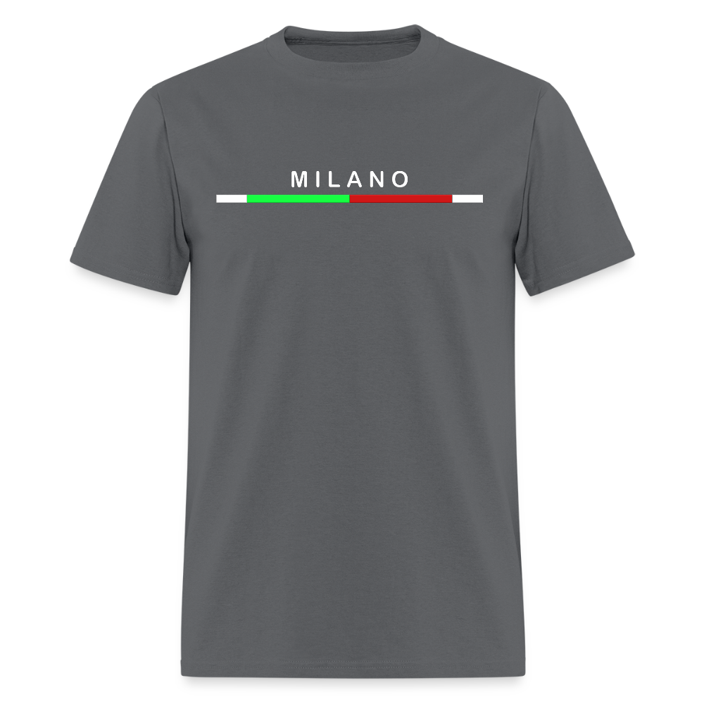 Milano Shirt, Milan T-Shirt, Vacation Holiday Milano Shirt,   Italia T-Shirt, Italian Flag shirt, Italian Gift Idea, Italy T-shirt, Great Gift for Dad, Birthday Gift idea, Father Day Gift, Mothers Day Gift, Gift For Him, Gift For Her, Italy Gift Idea - charcoal