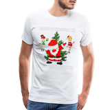 Dabbing Through, The Snow With My Ho's, Ugly Christmas Shirt, Christmas Shirt, Xmas Shirt, Funny Christmas Shirt, Men Christmas Shirt, Christmas T-shirt - white