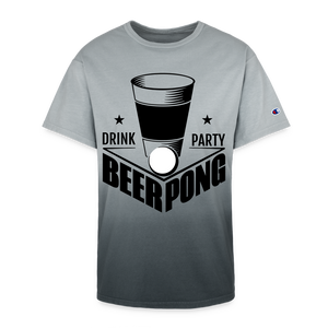 Beer Drinking, Beer Pong, Drinking Party, Beer Party, Champion Dip Dye T-shirt - black ombre