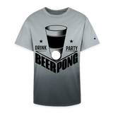 Beer Drinking, Beer Pong, Drinking Party, Beer Party, Champion Dip Dye T-shirt - black ombre