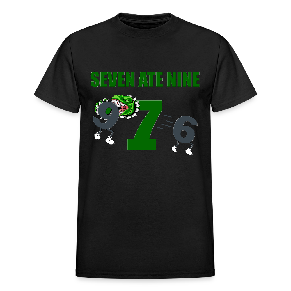 Seven Ate Nine, Funny Math Shirt, Seven Eight Nine, 7 ate 9, 7 8 9, Math, Mathematics, Science, Funny Geeks Shirt, Math Teacher Shirt - black
