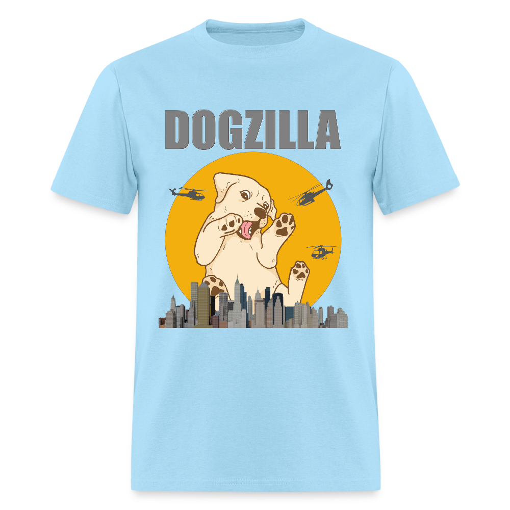 Dogzilla Shirt, Dog Lover Shirt, Funny Dog Lover Shirt, Dog Shirt, Helicopter, Big Apple City, Dog Dad Shirt, Dog Mom Shirt - powder blue