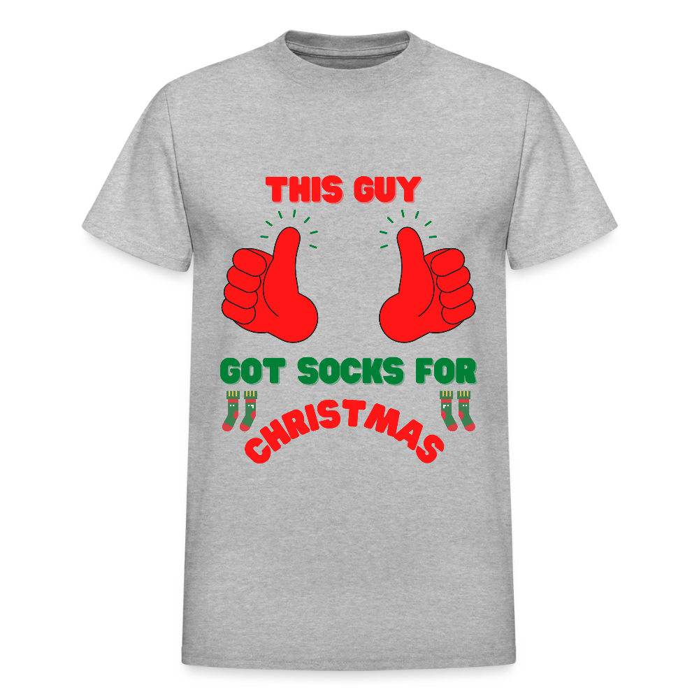 This Guy Got Socks For Christmas Shirt, Christmas Gifts, Holiday Party, Funny Christmas Shirt, Family Christmas Shirts, Funny Holiday, Christmas Socks Tee, This Guy Christmas Shirt - heather gray