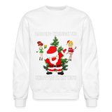 Dabbing Through, The Snow With My Ho's, Ugly Christmas Sweater, Christmas Sweater, Xmas Sweater, Funny Christmas Sweater, Men Christmas Sweater - white