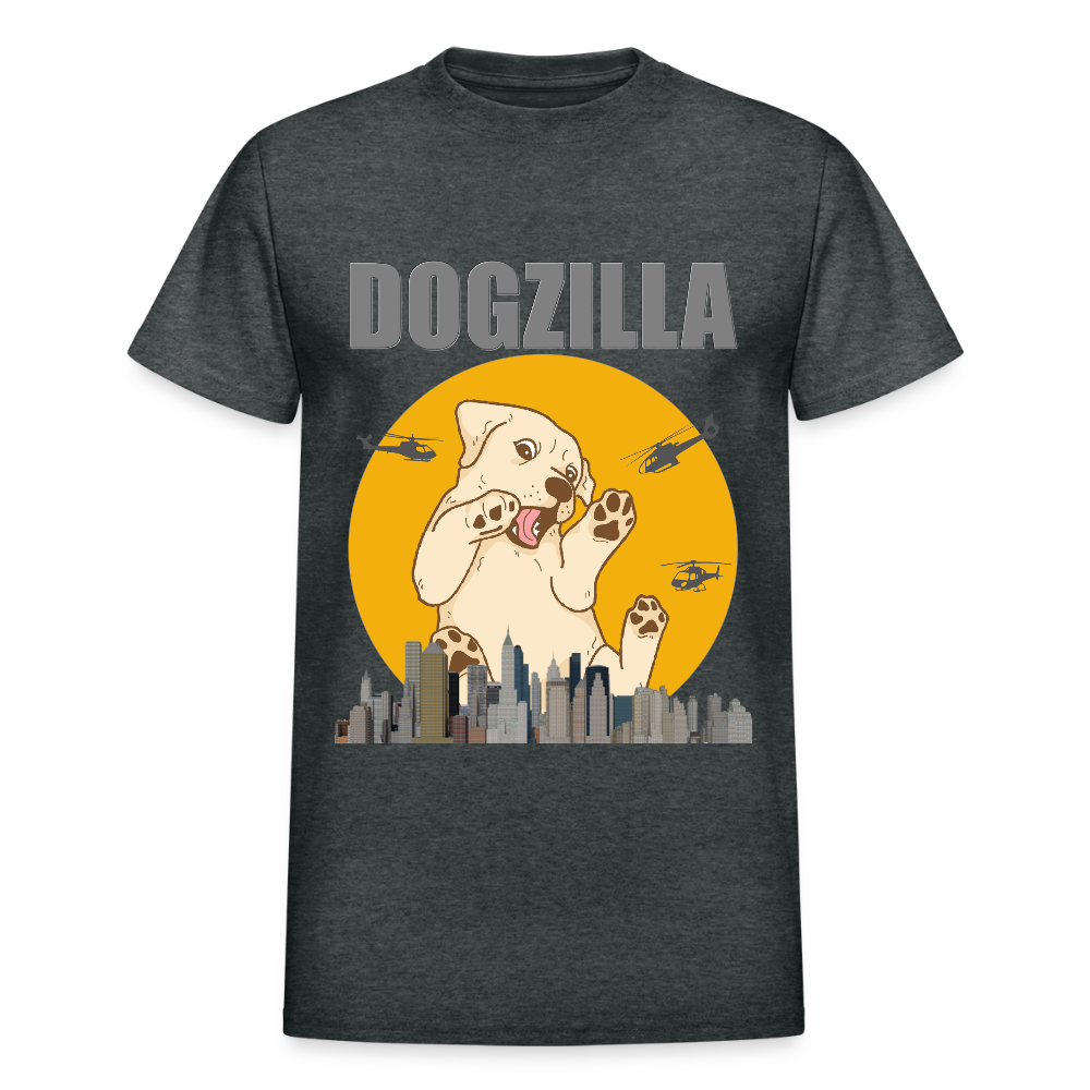 Dogzilla Shirt, Dog Lover Shirt, Funny Dog Lover Shirt, Dog Shirt, Helicopter, Big Apple City, Dog Dad Shirt, Dog Mom Shirt - deep heather