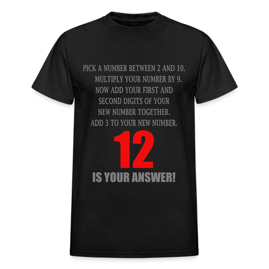 Problem Solving Math Teacher Shirt, Mathematics Shirt, Funny Joke Shirt, Answer Quote Lucky 12 Shirt, Mind Reading Sarcastic Cool - black