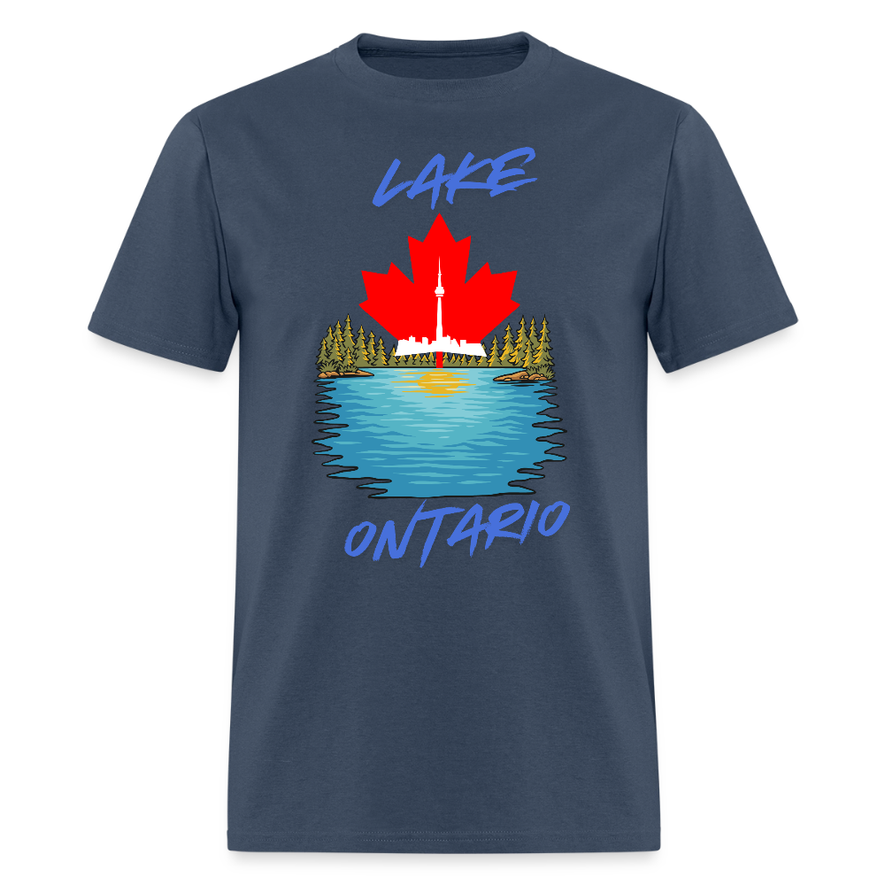 Lake Ontario Shirt, Lake Shirt, Lake Lover Shirt, Canada Lakes Shirt,  Ontario Gift,  CN Tower Shirt, Funny Lake Shirt, Lake Lover, Lake Ontario Gift -  blue dusk