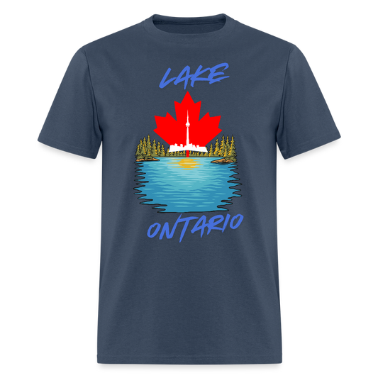 Lake Ontario Shirt, Lake Shirt, Lake Lover Shirt, Canada Lakes Shirt,  Ontario Gift,  CN Tower Shirt, Funny Lake Shirt, Lake Lover, Lake Ontario Gift -  blue dusk