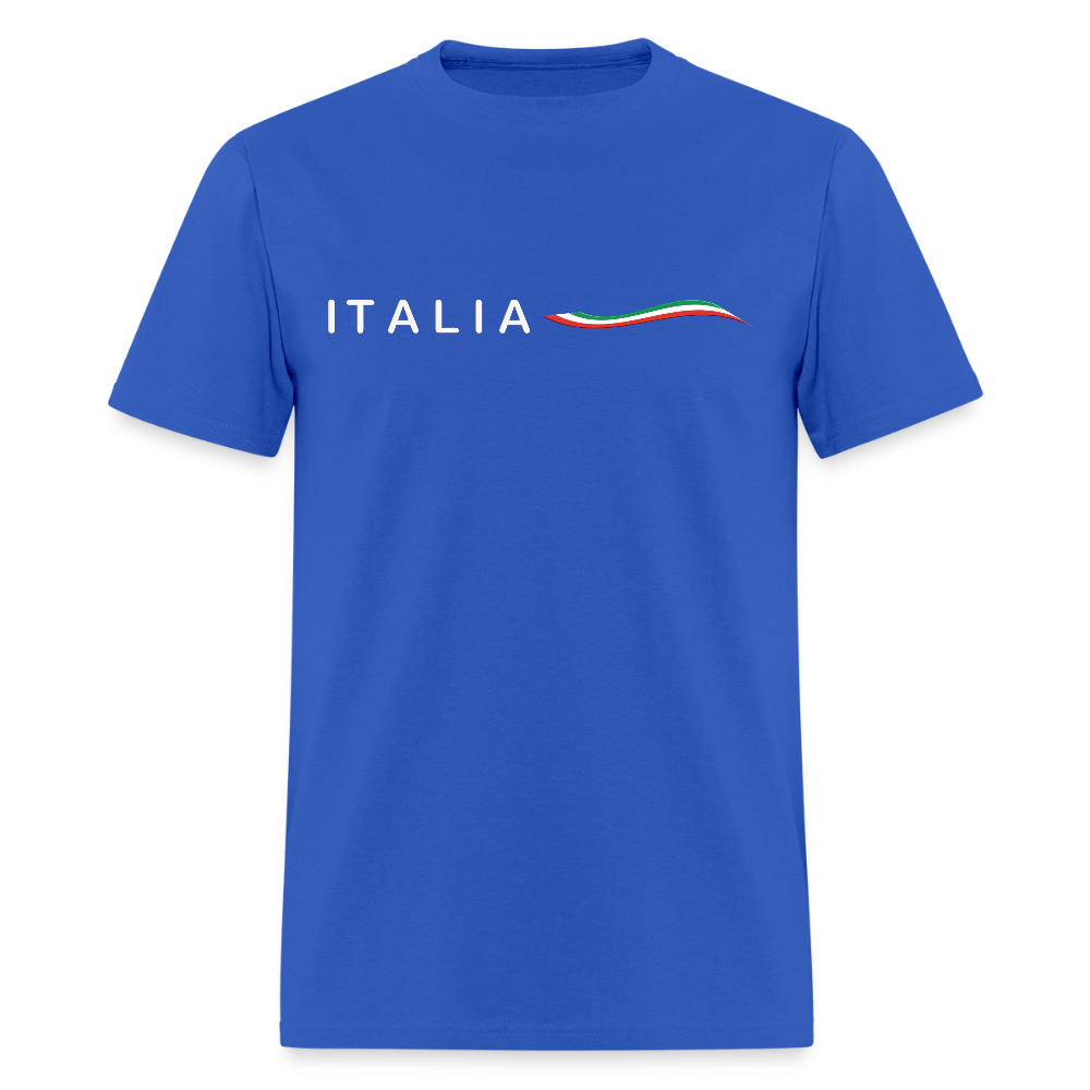 Italia Swirl Flag Shirt, Italia T-Shirt, Italian Flag shirt, Italian Gift Idea, Italy T-shirt, Great Gift for Dad, Birthday Gift idea, Father Day Gift, Mothers Day Gift, Gift For Him, Gift For Her, Italy Gift Idea - royal blue