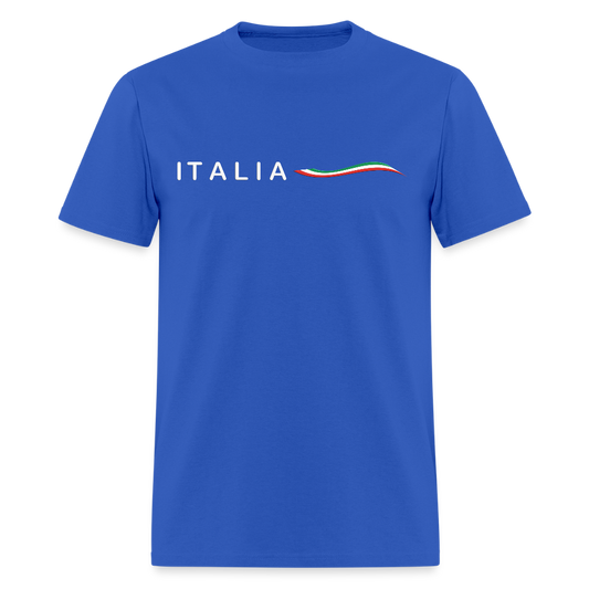 Italia Swirl Flag Shirt, Italia T-Shirt, Italian Flag shirt, Italian Gift Idea, Italy T-shirt, Great Gift for Dad, Birthday Gift idea, Father Day Gift, Mothers Day Gift, Gift For Him, Gift For Her, Italy Gift Idea - royal blue