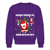 Dabbing Through, The Snow With My Ho's, Ugly Christmas Sweater, Christmas Sweater, Xmas Sweater, Funny Christmas Sweater, Men Christmas Sweater - purple