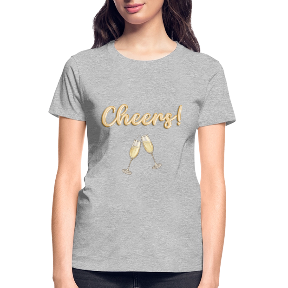 Cheers Shirt, New Years Shirt, Nye Shirt, Gold Glitter New Years Shirt, Women New Years Eve Shirt, NYE, NYE Shirt, New Year New Me Shirt - heather gray