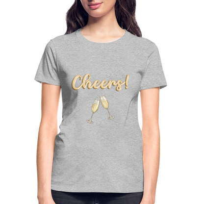Cheers Shirt, New Years Shirt, Nye Shirt, Gold Glitter New Years Shirt, Women New Years Eve Shirt, NYE, NYE Shirt, New Year New Me Shirt - heather gray